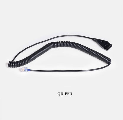 Noise Canceling Call Center Headset Compatible with Polycom Allworx IP Phones | Comes with 2 Quick Disconnect Cord | Flexible Microphone Boom | HD Voice Quality | Comfortable