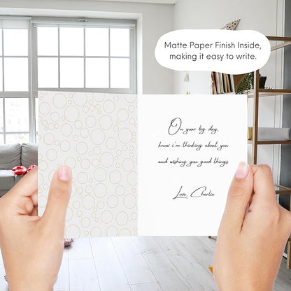 ALY LOU Funny Retirement Card for Her Him, Sarcastic Card For Mom Dad Husband Wife Friend/Congratulations Greeting Card (The Path To Inner Peace ... Retirement)