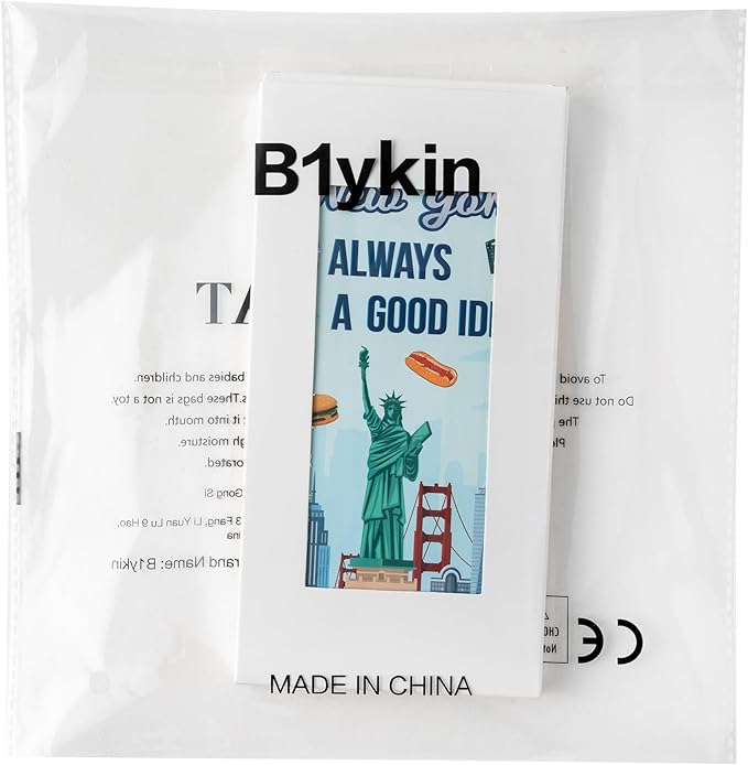 B1ykin Sticky Notes Set - Cartoon Theme Cute Self-Stick Notes Pad Teacher Appreciation Gifts， Self-Adhesive Writing Memo Pages Sticky to Do Notepad for Kids Employee School Office (New York City)