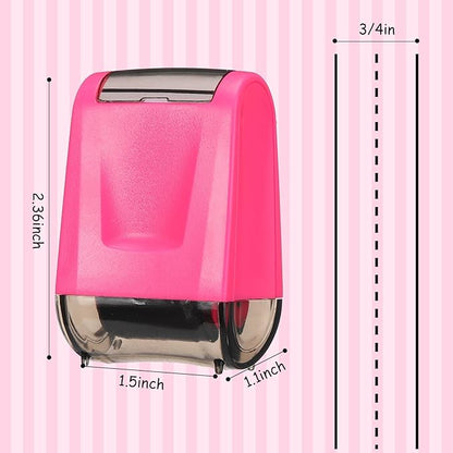 Sherr 2 Handwriting Line Stamp Roller Dashed Handwriting Lines Practice Roller Stamp for Kids, Teachers Kindergarten Education Classroom Back to School Need(2.72 x 2.44 x 1.54 Inch,Pink)