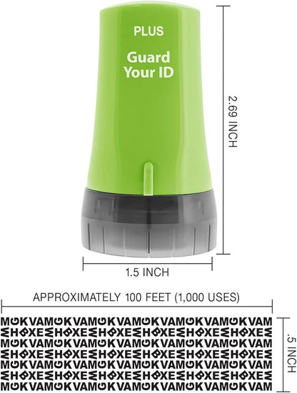 Guard Your ID Advanced Rollers Identity Theft Prevention Security Kits (Regular 3-Pack, Xtra Mixed: Turquoise Green White)