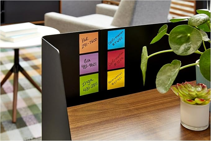 Post-it Super Sticky Notes, 8 Sticky Note Pads, 1.875 x 1.875 in., Back to School Supplies for Students, Ideal for Textbooks, Notebooks, and Vertical Surfaces, Playful Primaries Collection