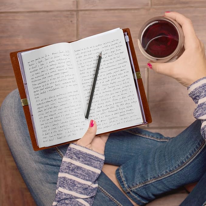 Vetbuosa Letter to Dad in Heaven Leather Journal,Memorial Gifts for Loss of Dad,Bereavement Gifts for Loss of Father,Bereavement Gift Idea,In Memory of Loved One Gifts