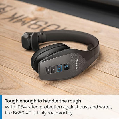 BlueParrott B650-XT Trucker Bluetooth Headset – Mono, Wireless Noise Cancelling Headset - Activated ANC for Clear Calls, Extended Wireless Range, IP54-Rated - Ideal for Anyone On-The-Go, Black