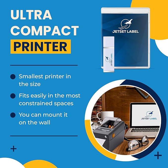 Zebra ZD411 (Zebra ZD410 Replacement) Direct Thermal Zebra Label Printer | 203 DPI | ZD4A022-D01M00EZ | USB, USB Host, Modular Connectivity Slot, BTLE5, EZPL | 2 in Width | Includes Jetset Software
