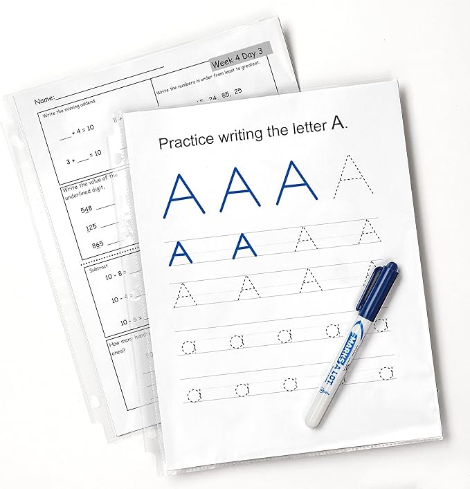 Avery Clear Standard Weight Sheet Protectors, Top Load, 10 Document Protectors (75540)
