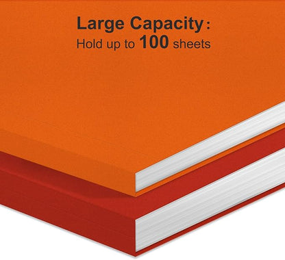 ViVin File Folders, Fits 8.5 x 11 Letter Size Paper, 1/3-Cut Tabs, 36 Pack Manilla Colored File Folders, Perfect for Home, Office, and School Documents File Paper(Multicolored)