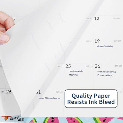 SUNEE Magnetic Calendar for Refrigerator from Now to June 2027 Wall Calendar, Fridge Calendar 3 Year Planner with Magnet for Monthly Program, 8.5"x11" Tearable Paper Calendar, Seasonal Color