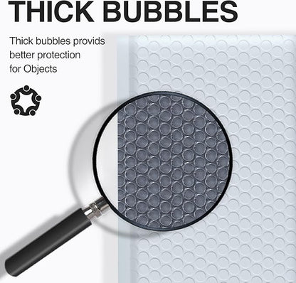 UCGOU Bubble Mailers 8.5x12 Inch White 25 Pack Usable Size 8.5x11 Poly Padded Envelopes #2 Medium Mailing Opaque Packaging Postal Self Seal Waterproof Boutique Shipping Bags for Clothes Makeup