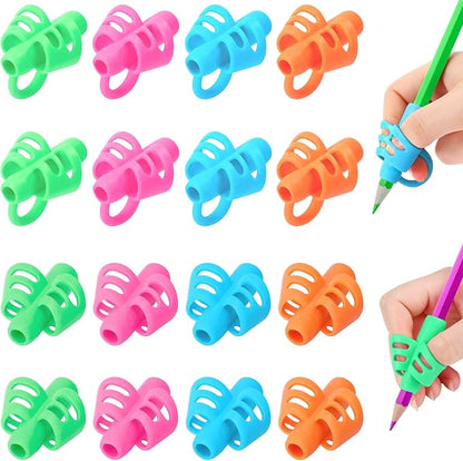 SANNIX 16 PCS Pencil Kids Grips for Kids Handwriting, Grip Posture Correction Training Pen Writing Aid Tool for Kids Toddler Preschools Children Adults Students
