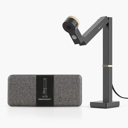 CZUR Fancy S Pro 12MP USB Document Camera for Teacher, 4K Webcam with Microphone and LED Light, Up to 60fps, Auto Focus, for Remote Teaching, Live Streaming, Web Conference, for Mac and Windows