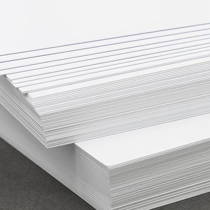 100 Sheets White Cardstock Thick Paper - Blank Heavy Weight 350gsm Cover Card Stock for Invitations,Stationery Printing,Scrapbooking,Crafts,DIY Cards, Paper Crafting (5.5x8.5 Inches)