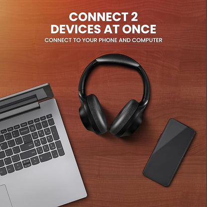 Back Bay Audio ClearCall 70 - Bluetooth Headphones with Microphone + Removable Boom Mic - Work Head Phones Wireless Bluetooth, Over Ear Headphones for Work from Home, Headset for Laptop