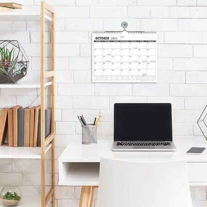 2025 Calendar - 18 Monthly Wall Calendar from Jan. 2025 - Jun. 2026,Large Calendar(11.5'' x 14.5''),2025 Wall Calendar with Notes and yearly calendar, Black