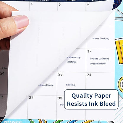 SUNEE 2025 Magnetic Calendar for Refrigerator from Now to December 2026 Wall Calendar, Fridge Calendar 2 Year Planner with Magnet for Monthly Program, 8"x10" Tearable Paper Calendar, Seasonal Color