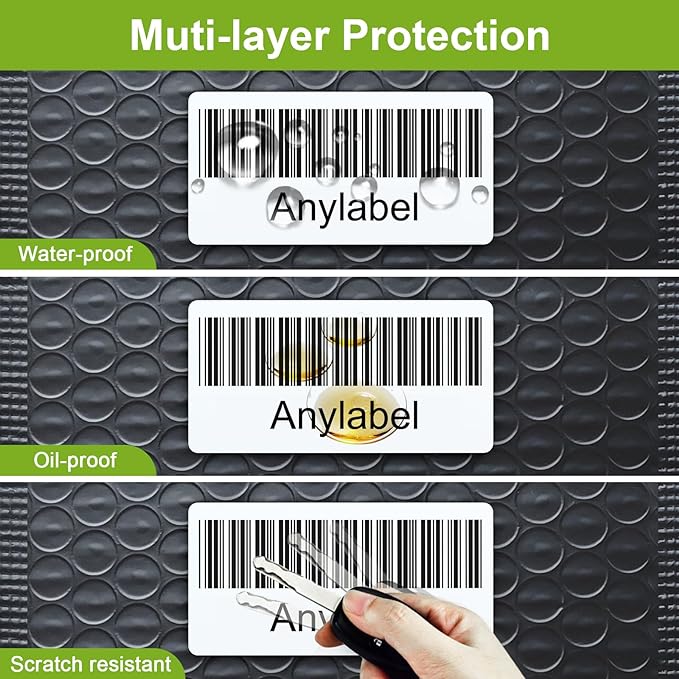 2" x 1" Direct Thermal Labels, Thermal Printer Labels for Barcodes Postage Address Compatible with Rollo, Zebra, Munbyn, Nelko Thermal Labels Printers (12 Rolls, 1300 Labels/Roll)
