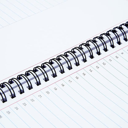 2 Pack Meeting Notebooks for Work, Spiral-Bound Daily Planner for Project Management, Office, Business, Note Taking, Organizer (160 Pages, 8.5 x 11 In)
