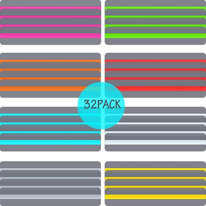 Guided Reading Strips Highlight Strips Colored Overlay Highlight Bookmarks Help with Dyslexia for Crystal Children and Teacher Supply Assistant (18)