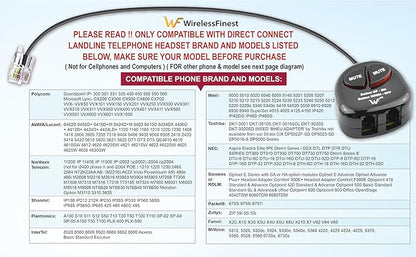 Telephone Training Adapter Y Splitter+Mute Button for Headset for Nortel Meridican, Norstar, Avaya, Ashtra, Mitel, Polycom, Ge and Other IP Phone