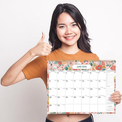 2025 Wall Calendar - Wall Calendar 2025, Jan. 2025 to Jun. 2026, 14.8" x 11.4" Monthly Wall Calendar with Julian Date, Calendar 2025 with Thick Paper