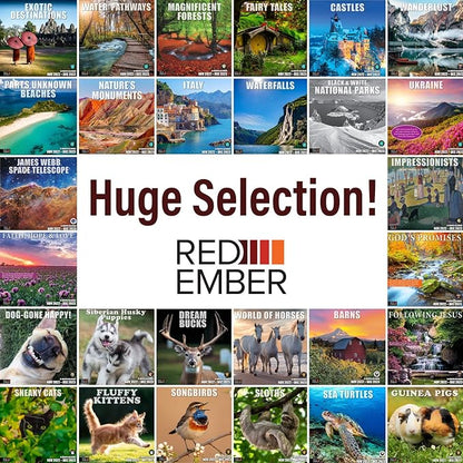 RED EMBER Dachshunds Puppies 2023 Hangable Monthly Wall Calendar | 12" x 24" Open | Thick & Sturdy Paper | Giftable | Cute Dog Puppy | Pretty Puppies