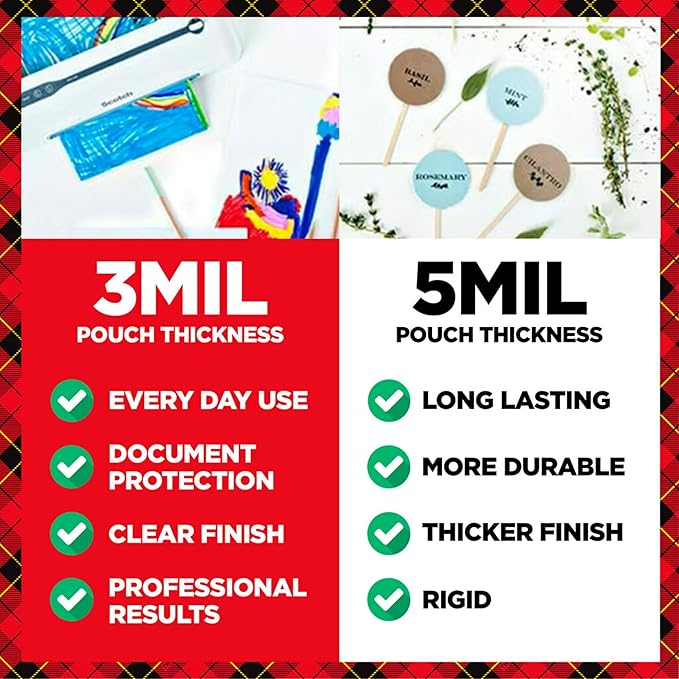 Scotch Thermal Laminating Pouches, 50 Count, Clear, 3 mil., Laminate Homemade Ornaments, Christmas Banners and Gift Tags, Ideal Holiday Supplies, Fits Letter Sized (8.9 in. × 11.4 in.) Paper