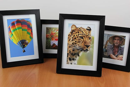 PPD Satin Photo Paper for Inkjet Printer, Premium Semi-Gloss Luster Finish 4 x 6 Size Sheets for Printable Photos, Thick 255 gsm 68 lbs 10.5 mil, White, Water Resistant & Instant Dry Prints (100 Pack)