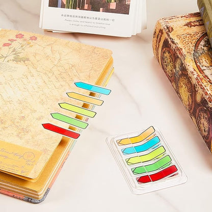 Teling 1000 Pcs Arrow Flags Arrow Tabs Flags Sign Here Tabs Arrow Stickers 5 Colors Sticky Flags Arrow Sticky Notes with Dispenser Easy to Post for Notary Books Paper