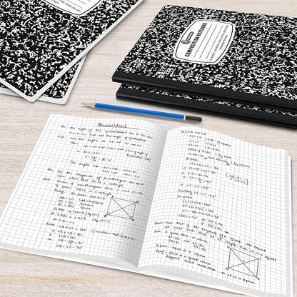 2000 Pack (Pallet) Composition Notebooks Bulk, Quad Ruled, Full Pallet of Composition Notebooks, 200 Pages (100 Sheets), 9-3/4 x 7-1/2, Bulk Notebooks for School & College, 4-7 Days Transit
