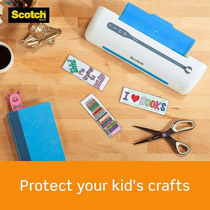 Scotch Thermal Laminating Pouches, 100 Count, Clear, 5 mil., Laminate Business Cards, Banners and Essays, Ideal Office or School Supplies, Fits Letter Sized (8.9 in. × 11.4 in.) Paper