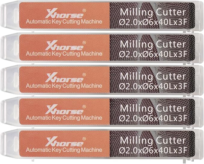 Xhorse Original 2.0mm Milling Cutter for Condor XC-Mini Plus/Plus II/XC-002 and Dolphin XP005/XP005L/XP007 Key Cutting Machine(2.0mm)