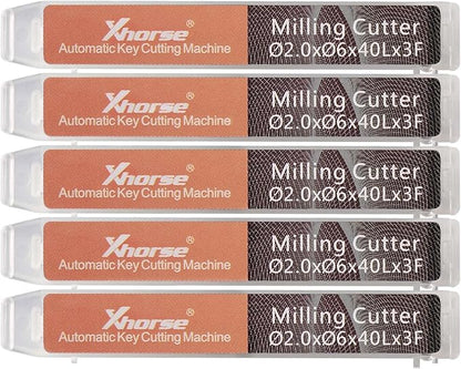 Xhorse Original 2.0mm Milling Cutter for Condor XC-Mini Plus/Plus II/XC-002 and Dolphin XP005/XP005L/XP007 Key Cutting Machine(2.0mm)