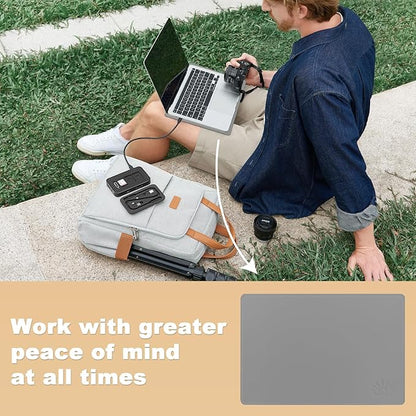 Laptop Protective Pad, Electromagnetic Radiation Laptop Protective Pad, Suitable for Laptops, Tablets, and Mobile Phones, Easy to Carry (11.8x15.7inch Grey)