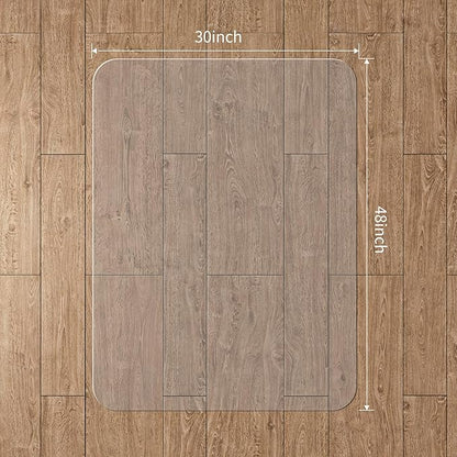 WASJOYE Office Chair Mat for Hard Floor, 30 x 48in Transparent Chair Mat