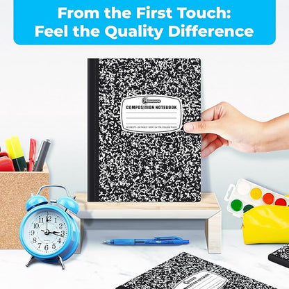 1000 Pack (Pallet) Composition Notebooks Bulk, College Ruled, Pallet of Notebooks, 200 Pages (100 Sheets), 9-3/4 x 7-1/2, Bulk Notebooks for School, College & Office, 4-7 Days Transit