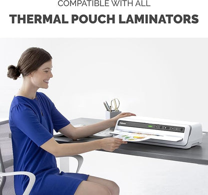 Fellowes Thermal Laminating Pouches, Letter Size Sheets, 3mil, 300 Pack, Clear (5247101)