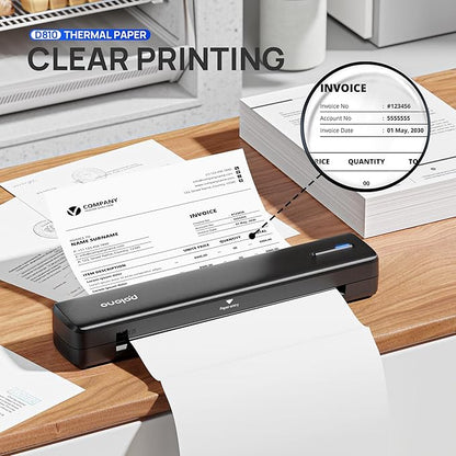 POLONO D810 Thermal Printer Paper 8.5 x 11 Inch, Advanced Thermal Printing, US Letter Size Thermal Paper Compatible with D810, Folded, Continuous, Size 8.5" x 11", 200 Sheets