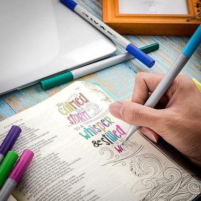 Mr. Pen- Dual Tip Brush Pens, 12 Colors, Art Markers for Kids Adults Coloring