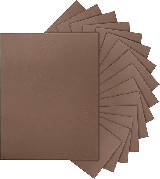 28 Sheets Coffee Color Cardstock 8.5 x 11 Craft Paper, 92lb Chocolate Brown Card Stock for DIY Card Making, Greeting Cards, Invitations, Party, Invitations