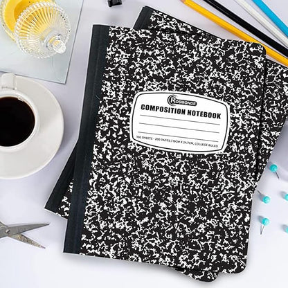 1000 Pack (Pallet) Composition Notebooks Bulk, College Ruled, Pallet of Notebooks, 200 Pages (100 Sheets), 9-3/4 x 7-1/2, Bulk Notebooks for School, College & Office, 4-7 Days Transit