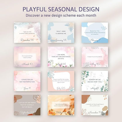 Daily Affirmation Calendar, Undated Inspirational Desk Calendar, Inspirational Gifts for Women, Daily Affirmations for Women, Pink Gifts for Women, Daily Flip Calendar, Motivational Gifts for Women