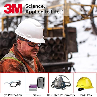 3M Safety Glasses, Virtua, 20 Pack, ANSI Z87, Unisex, Anti-Fog Gray Lens, Gray Frame, Economical Eye Protection, Lightweight, Wraparound Coverage, UVA, UVB, UVC