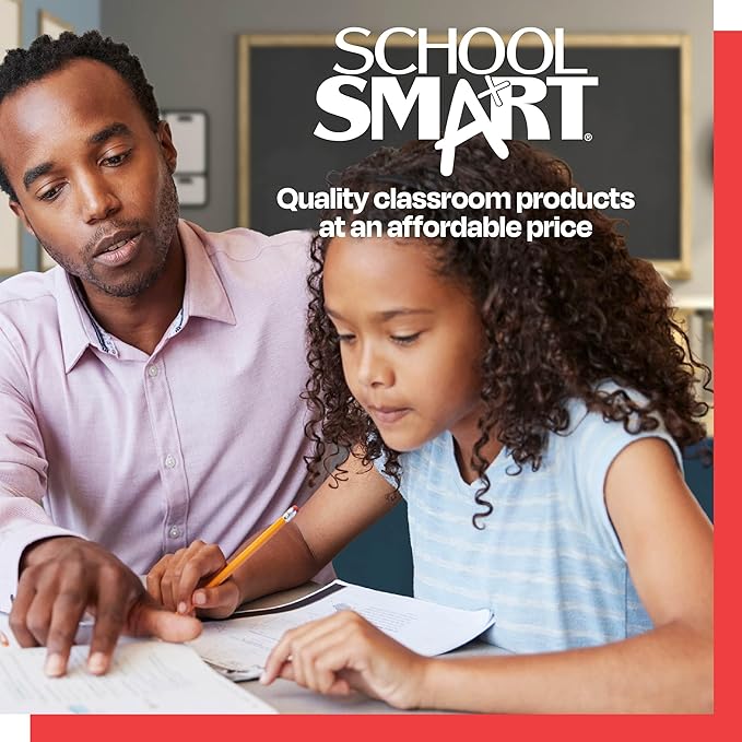 School Smart Railroad Board, 4-Ply, 22 x 28 Inches, Assorted Colors, 100 Boards - 1485740