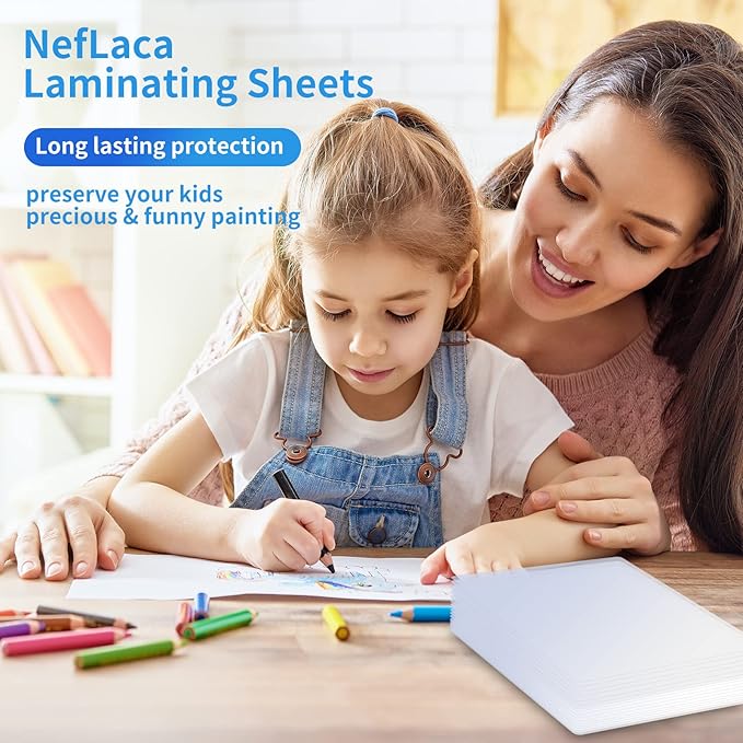 300 Pack Laminating Sheets, 5Mil 9" x 11.5" Laminating Pouches，5Mil Clear Thermal Lamination Sheet Paper for Laminator, Holds 8.5 x 11 Inch Sheets