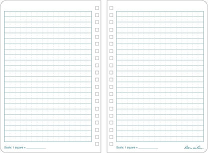 Rite in the Rain Weatherproof Side Spiral Notebook, 4.875" x 7", Blue Cover, Universal Pattern (No. 273)
