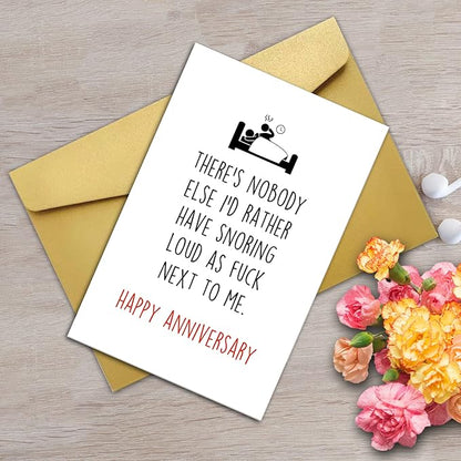 Ziwenhu Funny Anniversary Card, Gift for Couple, Happy Anniversary Card for Her Him, Naughty Anniversary Card for Couple