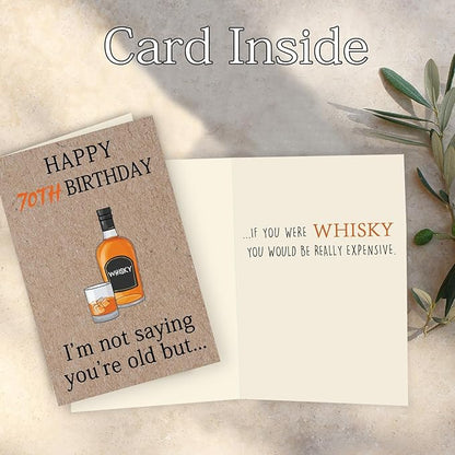 Cool 70th Birthday Gifts for Men Women, Funny 70th Birthday Cards for Him Husband, Unique 70 Year Old Birthday Decorationsfor Mom Dad