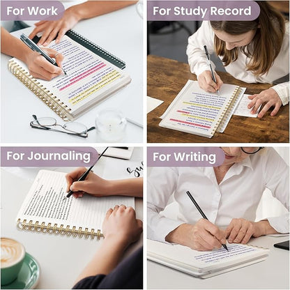Lined Spiral Notebook Journal for Work, 300 Pages Thick B5 (7.1"x10") College Ruled Journal for Women & Writing, Hardcover Notebook for Note Taking, Perfect for Office Home School Supplies, Purple
