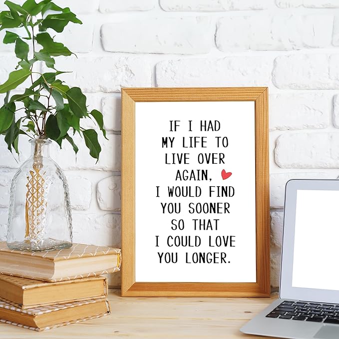 Sweet Valentine's Day Card Gift for Him Her, Funny Anniversary Card for Husband Wife Boyfriend Girlfriend Partner Spouse Fiancé, If I Had Life To Live Over Again