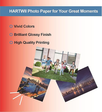 220 Pack Photo Paper Glossy Inkjet 8.5x11 inches 52lb 200Gsm Letter Size for Dye Ink Printers